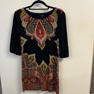 Multicolored bazar style tunic